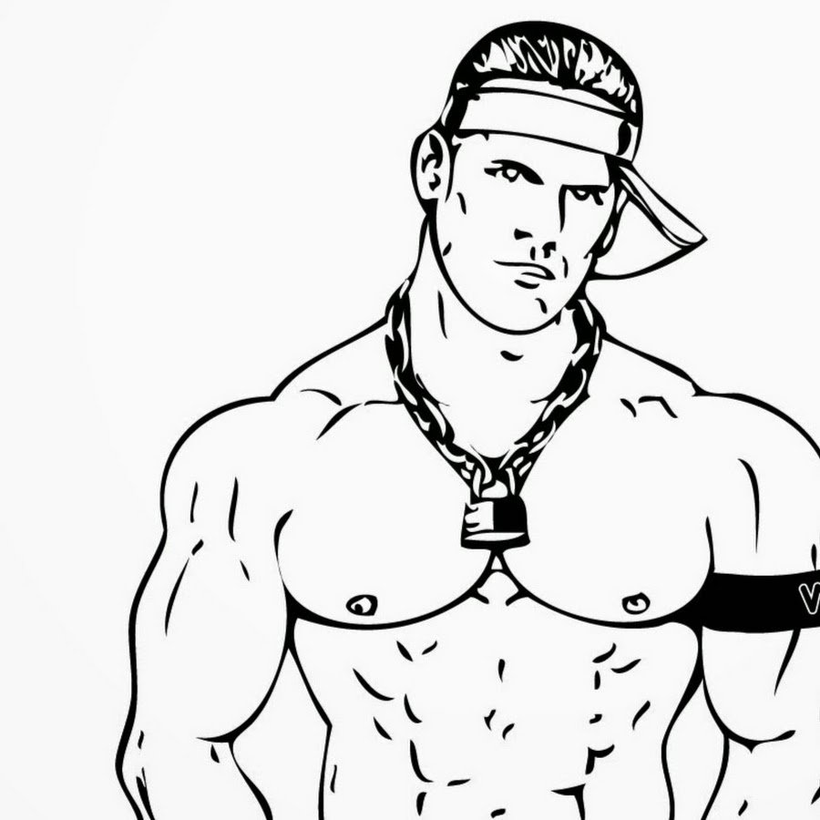 Джон сина рисунок карандашом