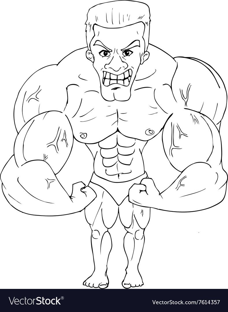 Рисовать силача