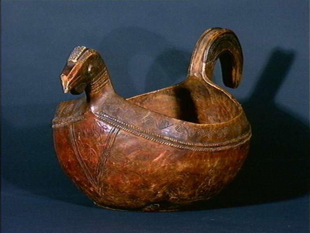 Посуда древней Руси ковш-скопкарь