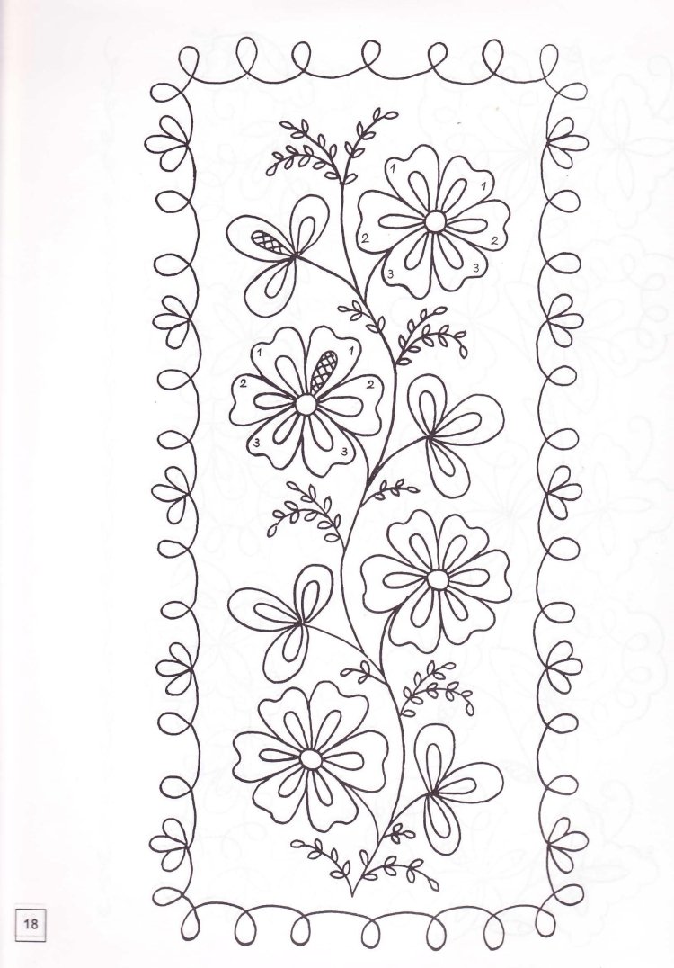 Узоры для тамбурной вышивки