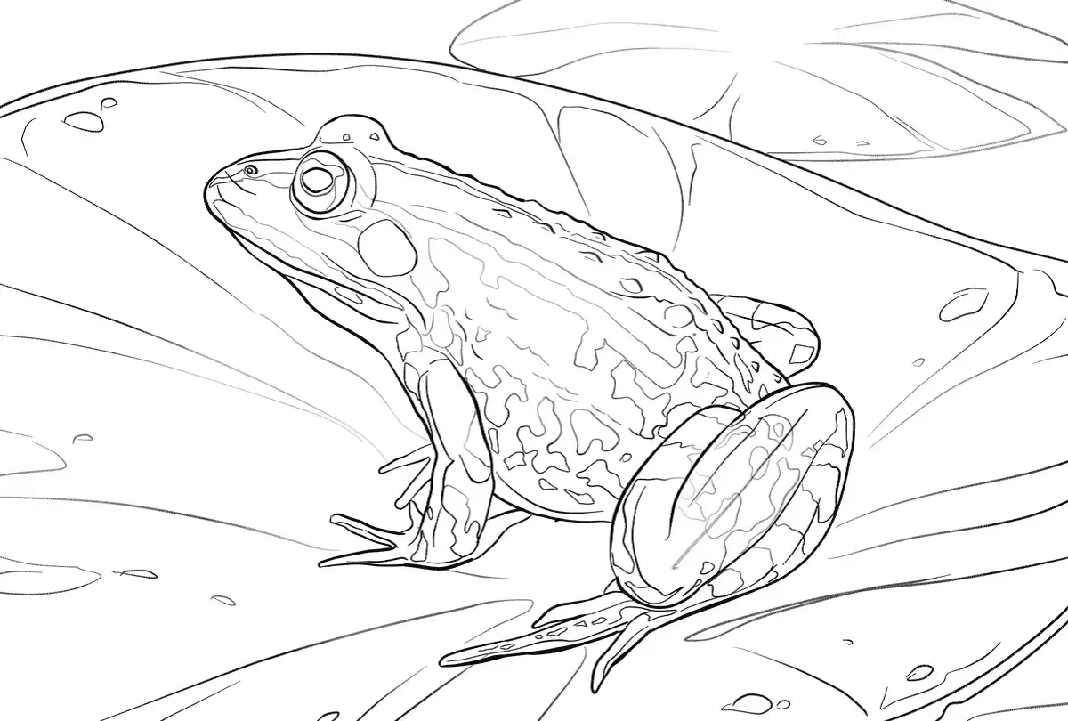 Лягушка древолаз раскраска