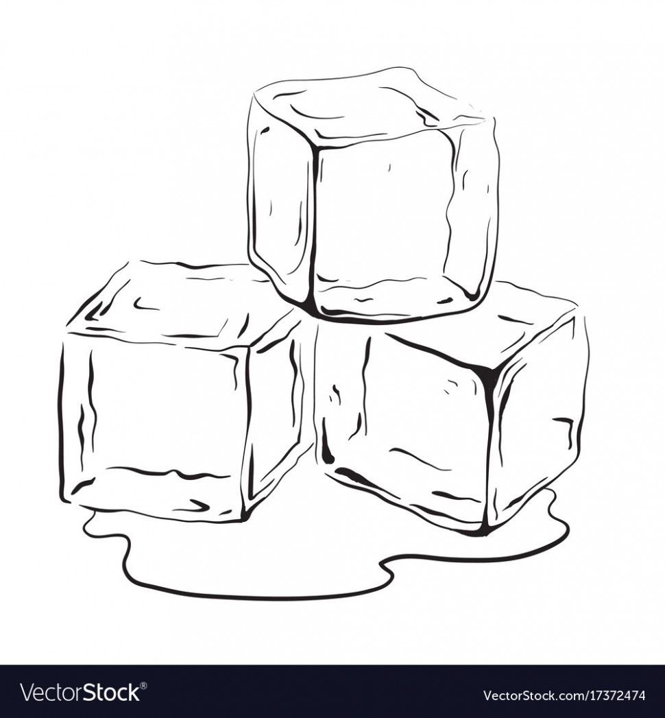 Кубики льда вектор