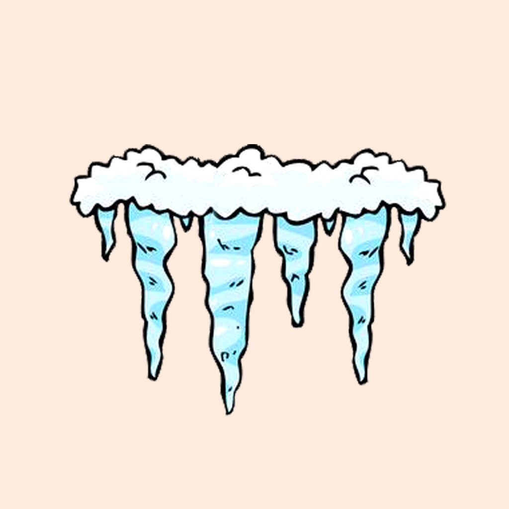 Глыбы льда иллюстрация