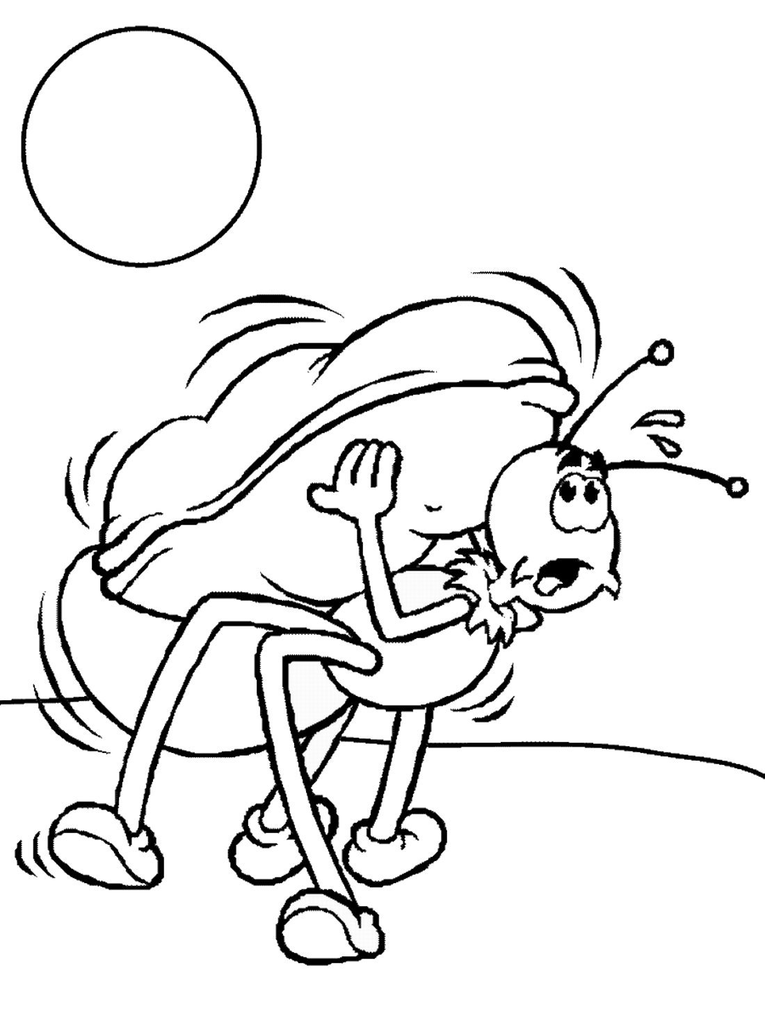 Муравейник раскраска для малышей