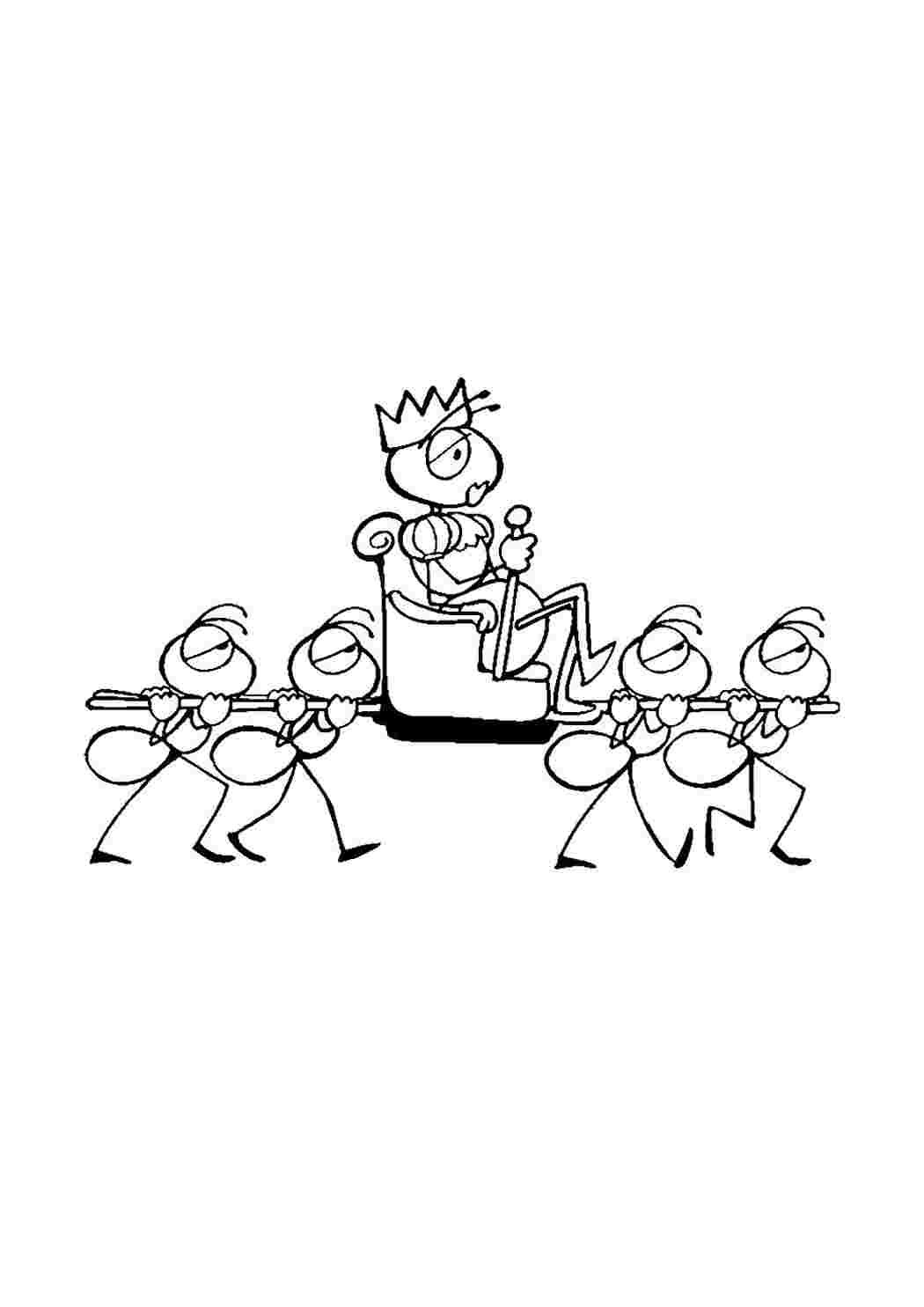 Муравьиная ферма раскраска