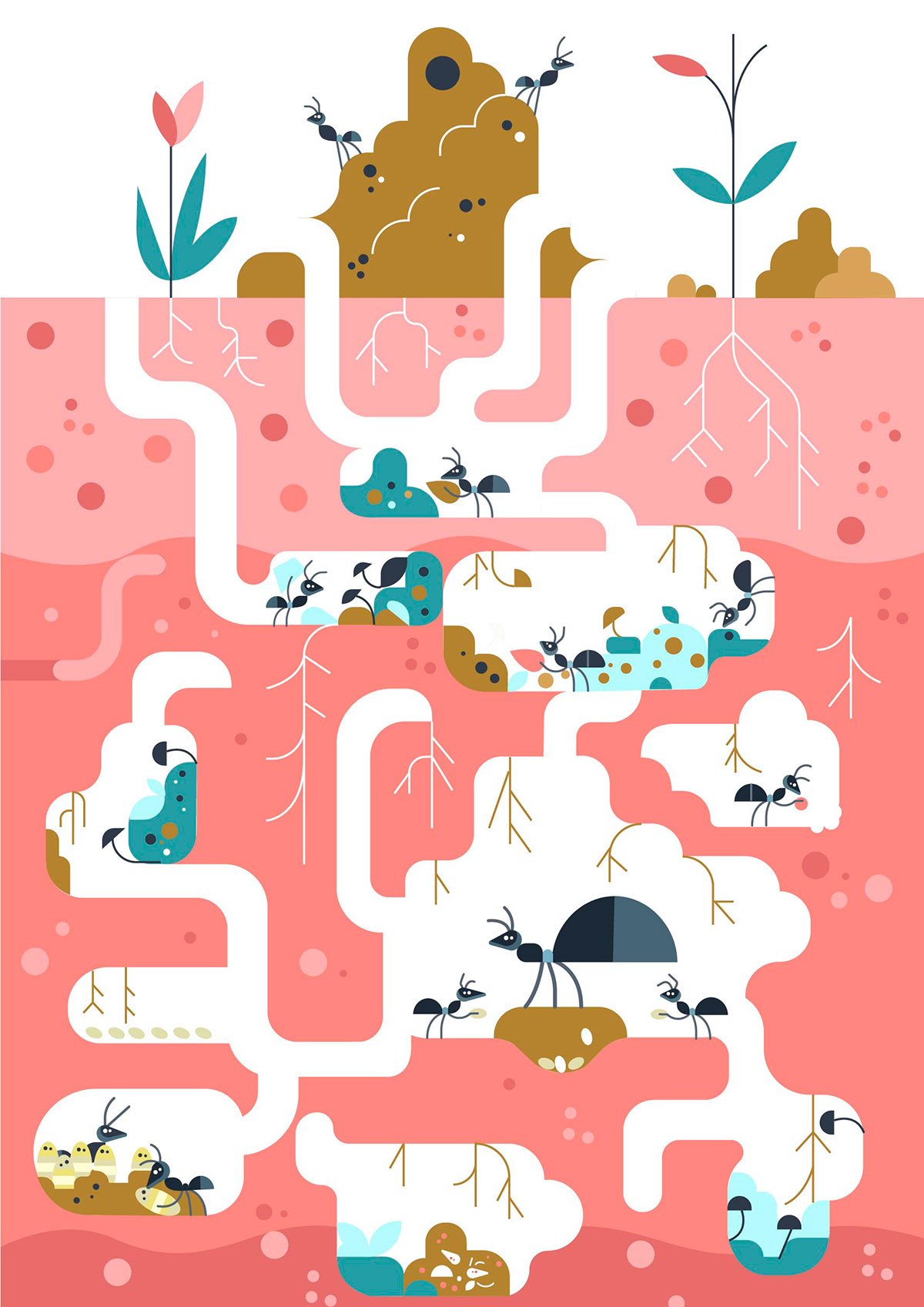 Муравейник мультяшный