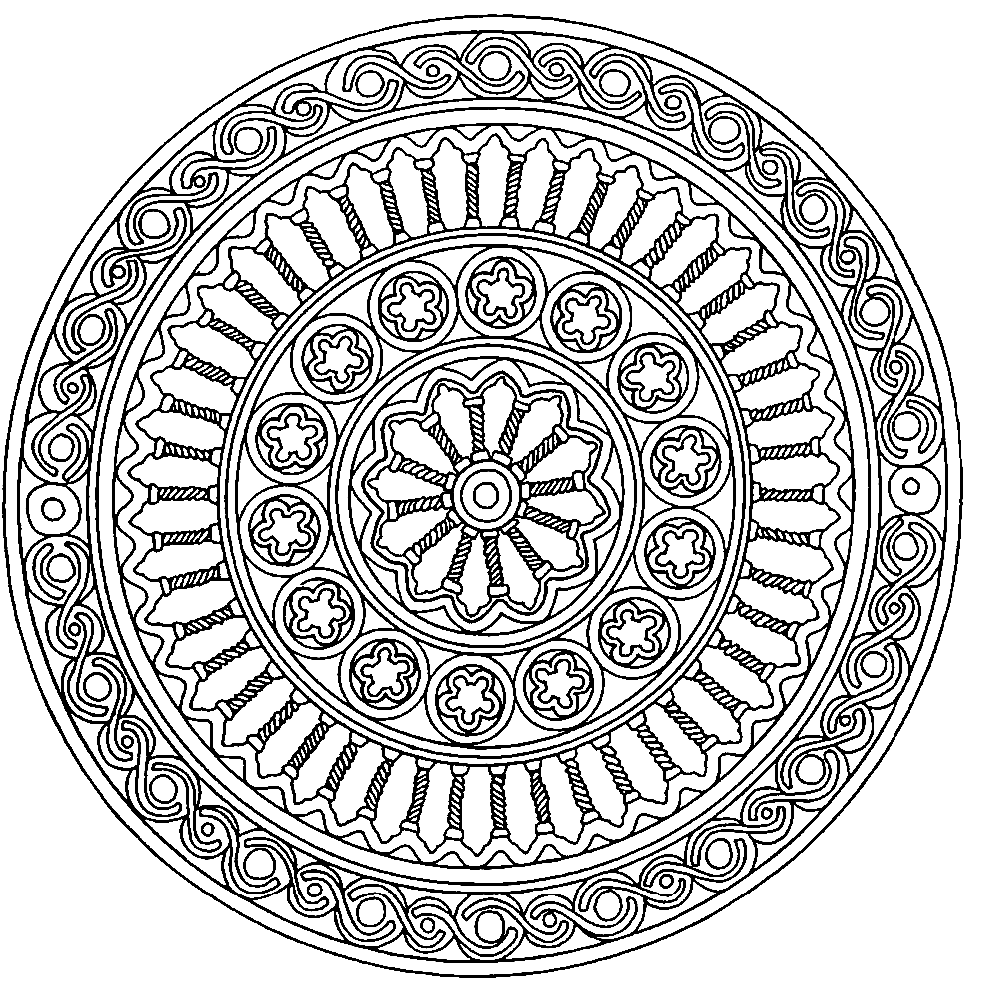 Мандала круглая