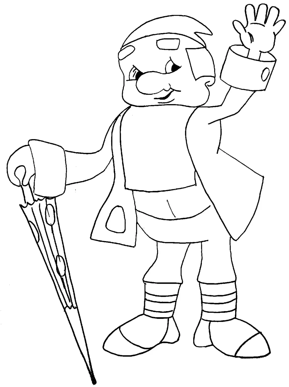 Андерсен Оле Лукойе раскраска