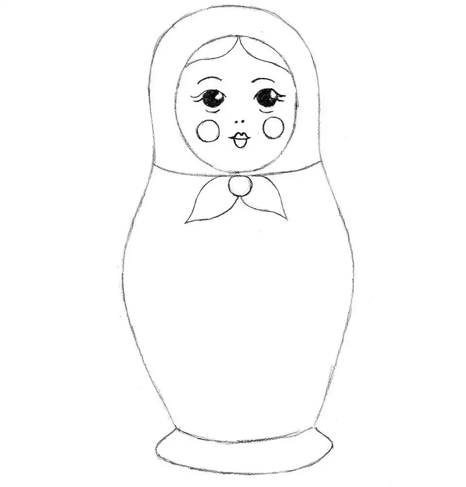 Матрешка рисунок
