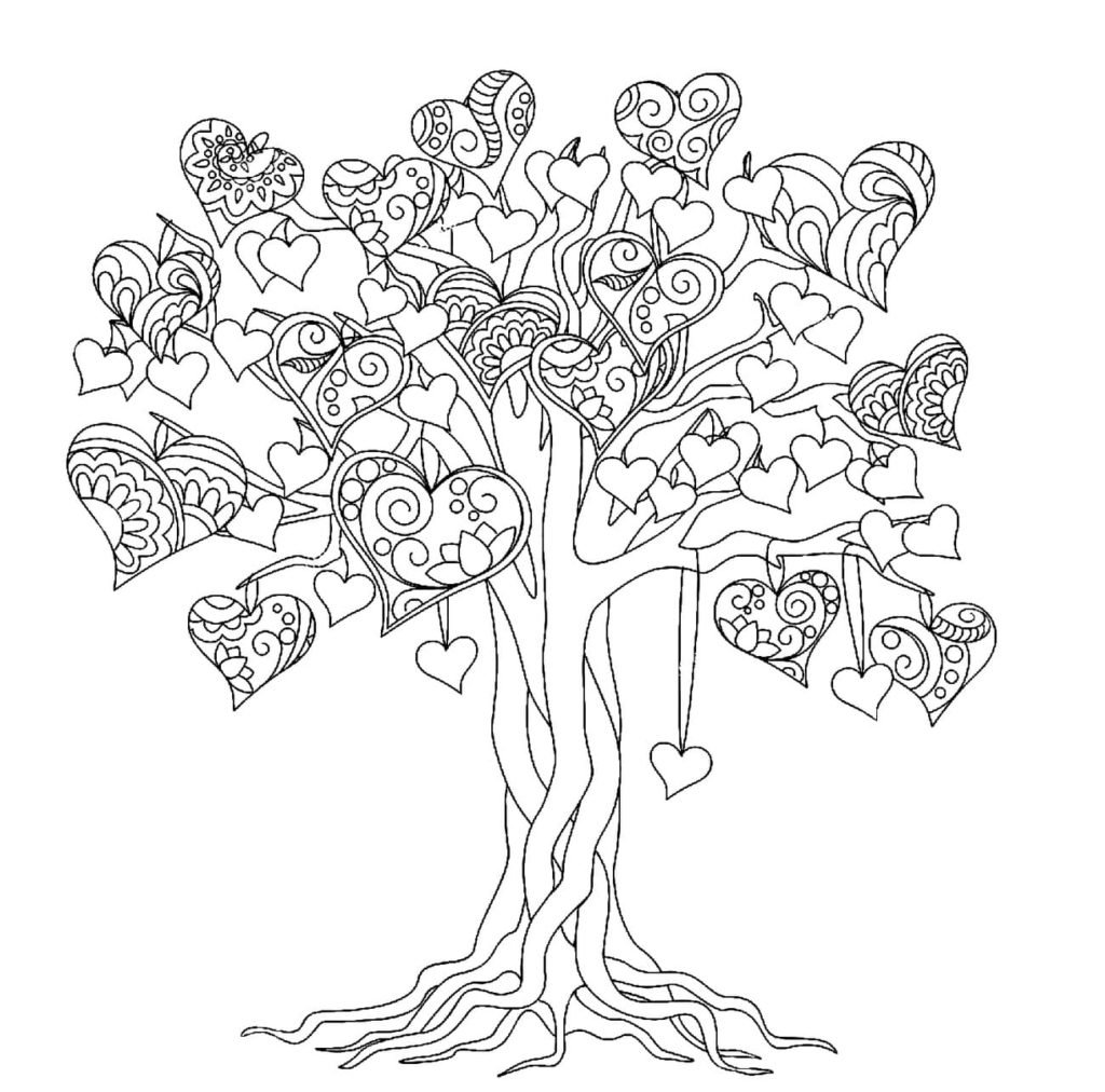 Раскраска из дерева