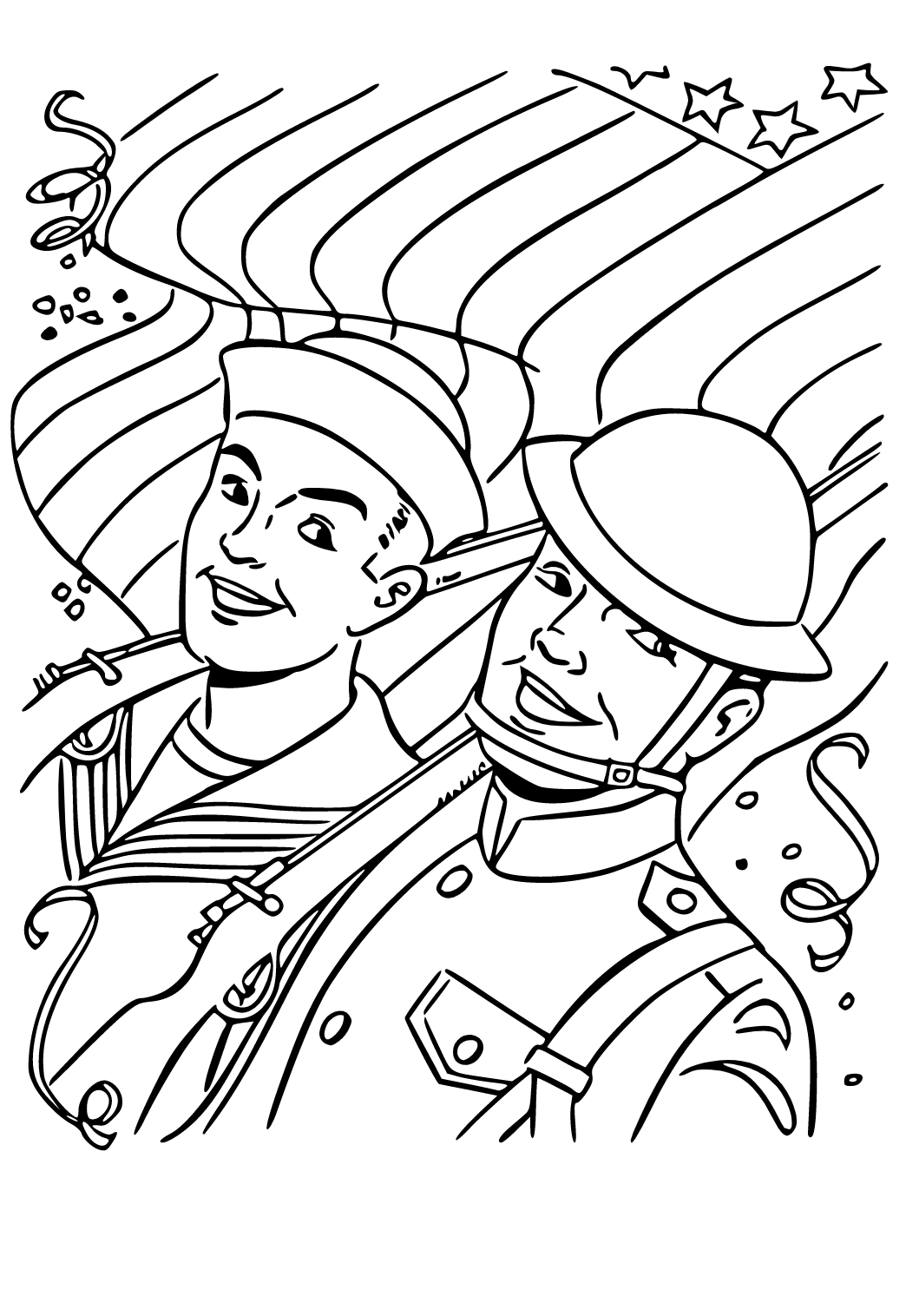 Патриотический рисунок раскраска