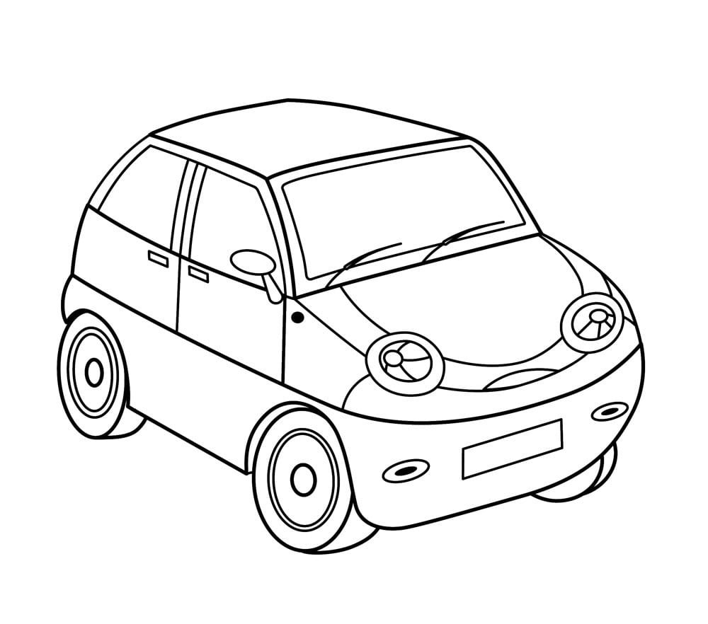 Раскраски машинки ВАЗ 2108