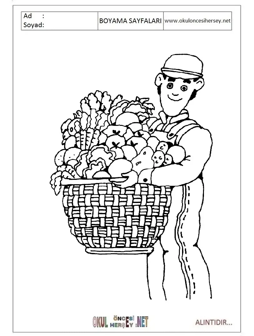 Рисование сбор урожая