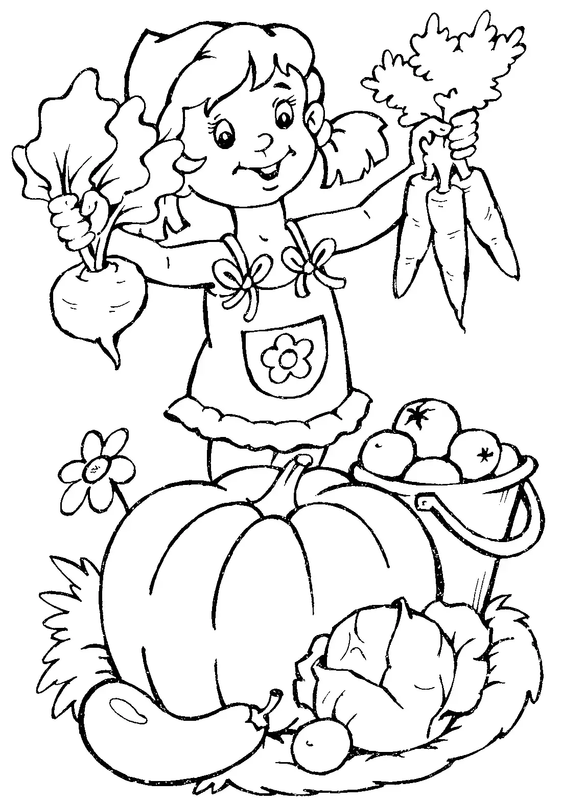 Раскраска. Осень