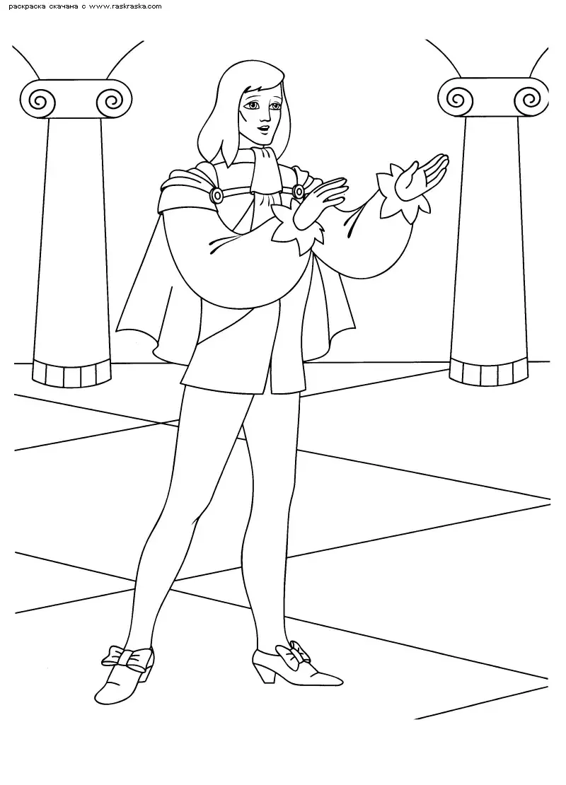 Щелкунчик раскраска