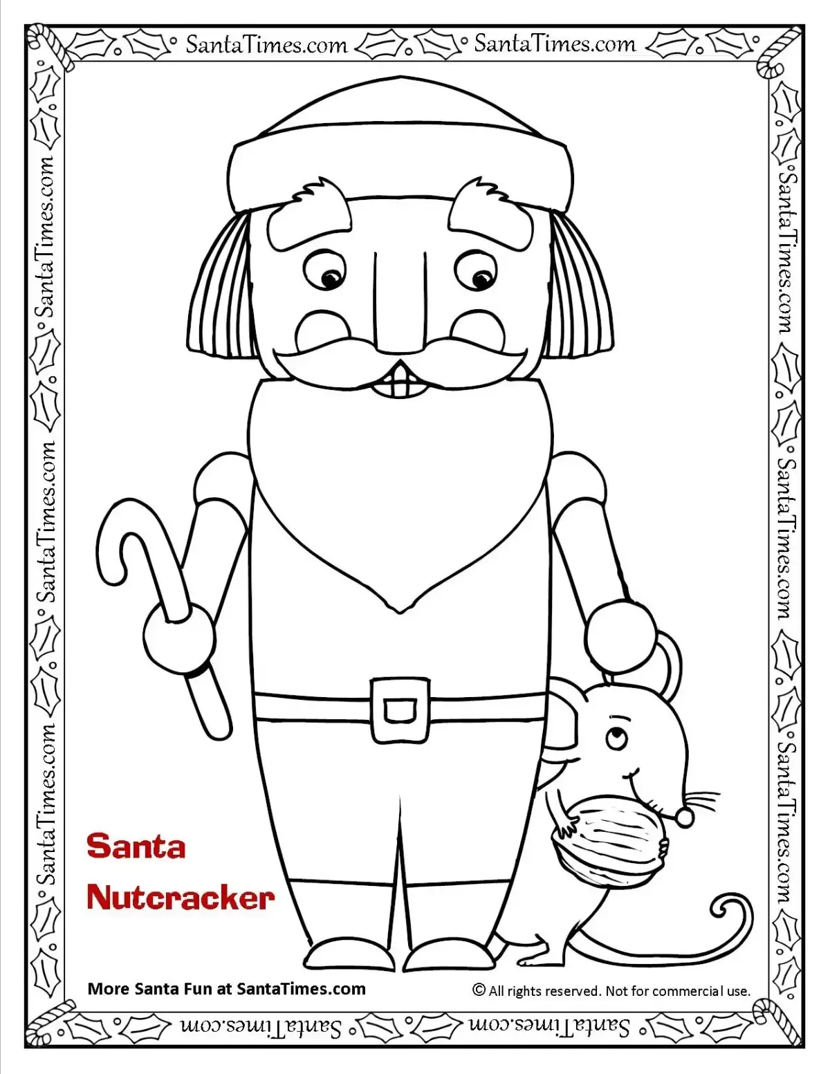 Щелкунчик раскраска