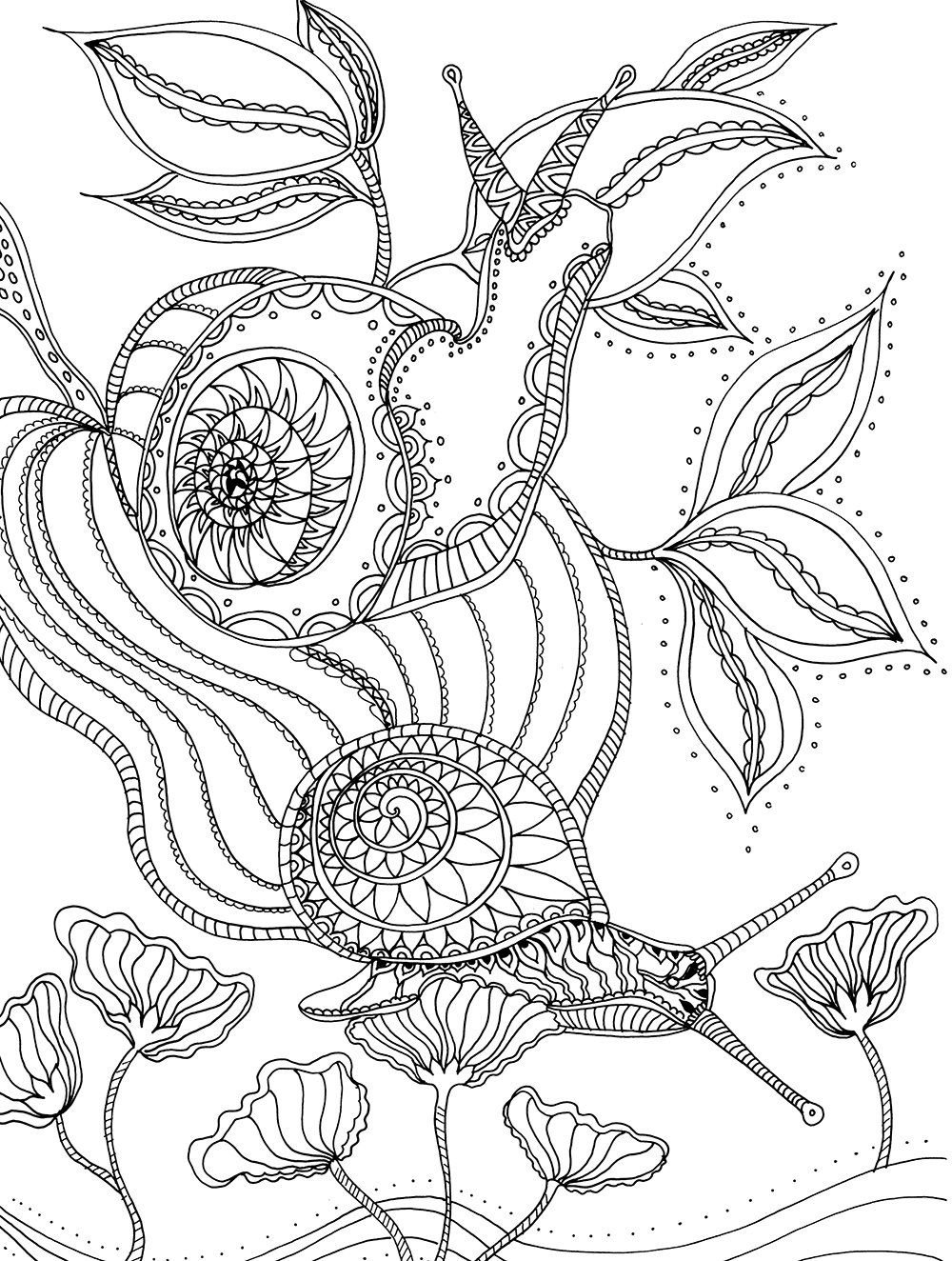 Улитка орнамент стилизация