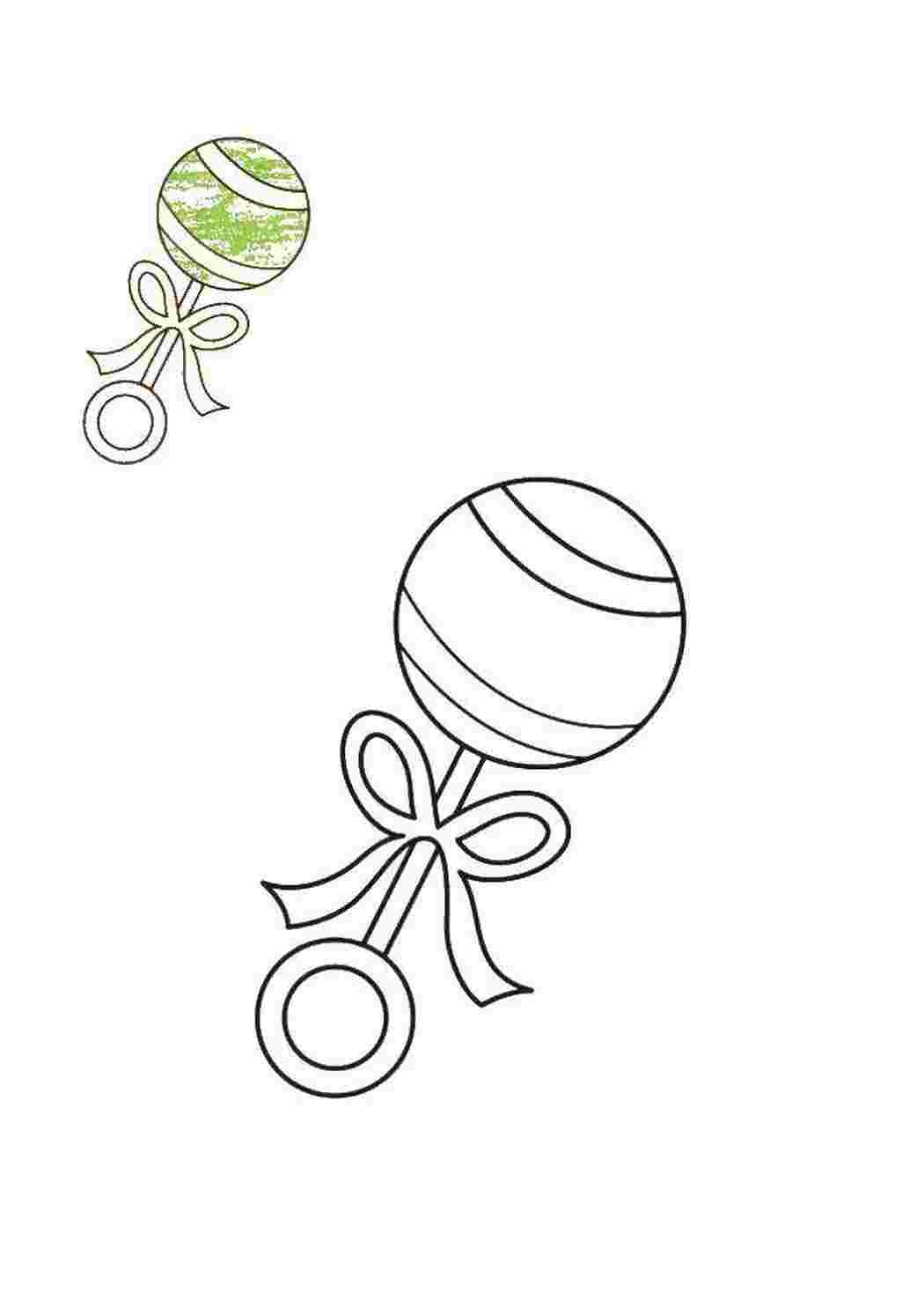 Погремушка раскраска