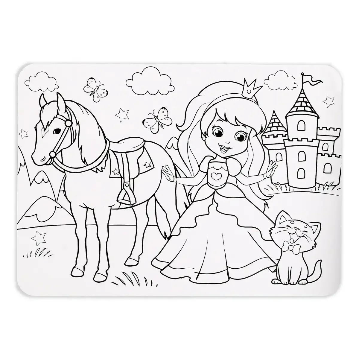 Раскраска пони принцессы