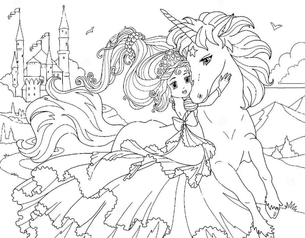 Раскраска Барби Dreamtopia принцесса