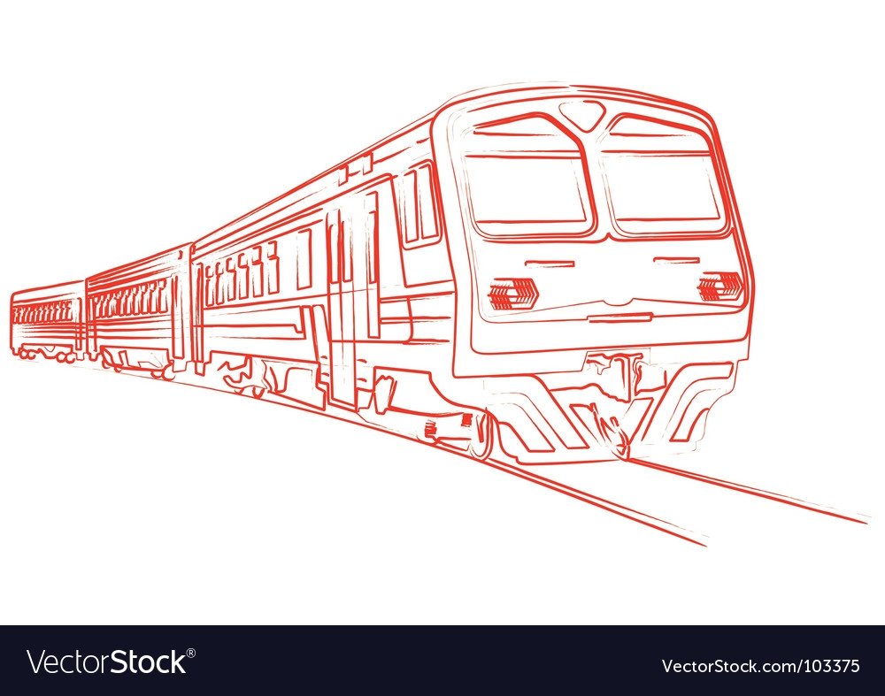 Скоростной поезд раскраска