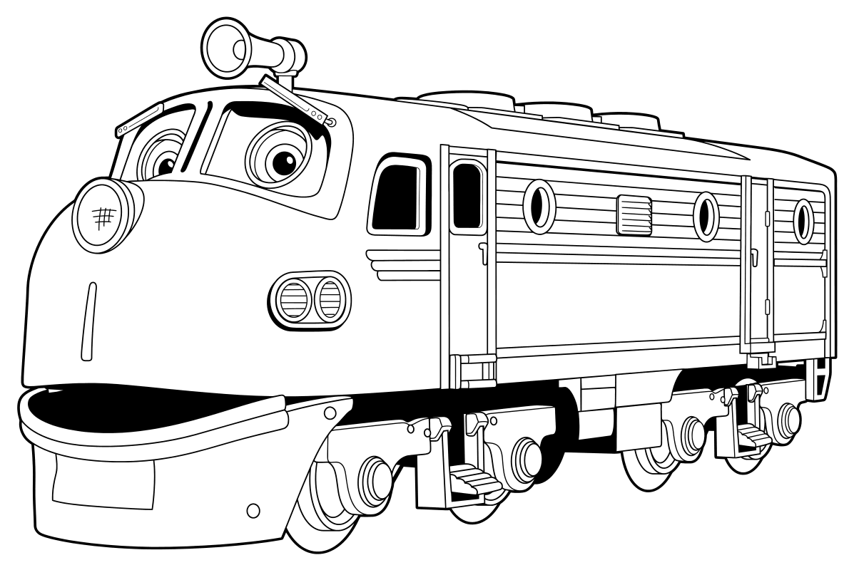 Раскраска поезд