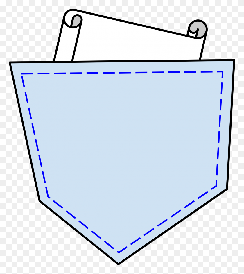 Карман на прозрачном фоне