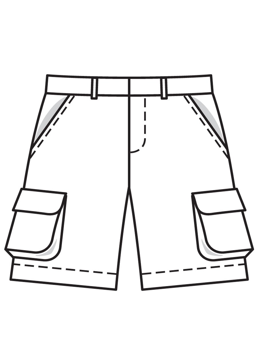 Шорты раскраска