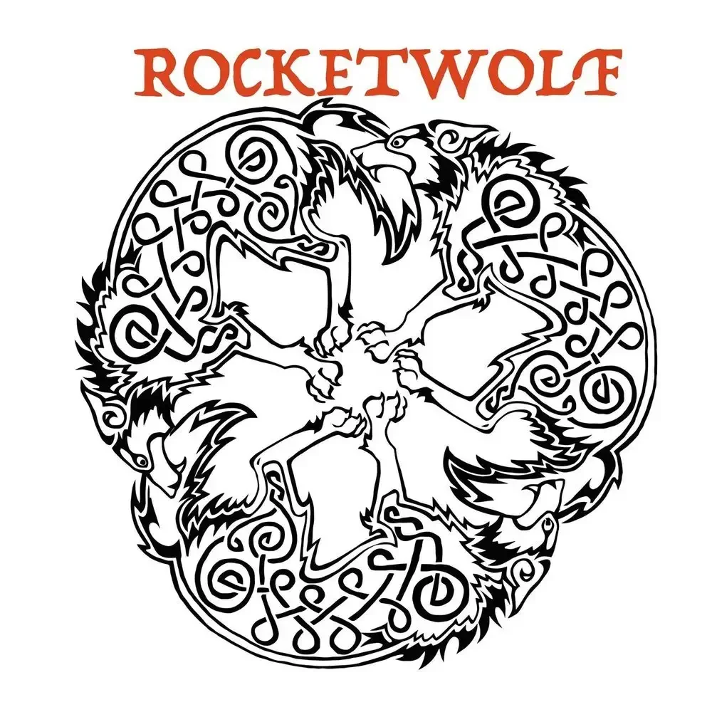 Скандинавские узоры кельтика волк
