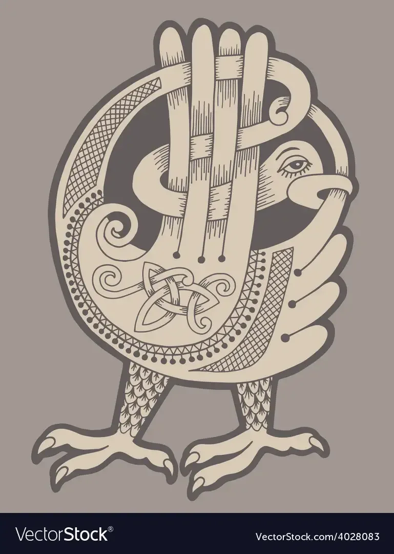 Кельтские узоры животных и птиц