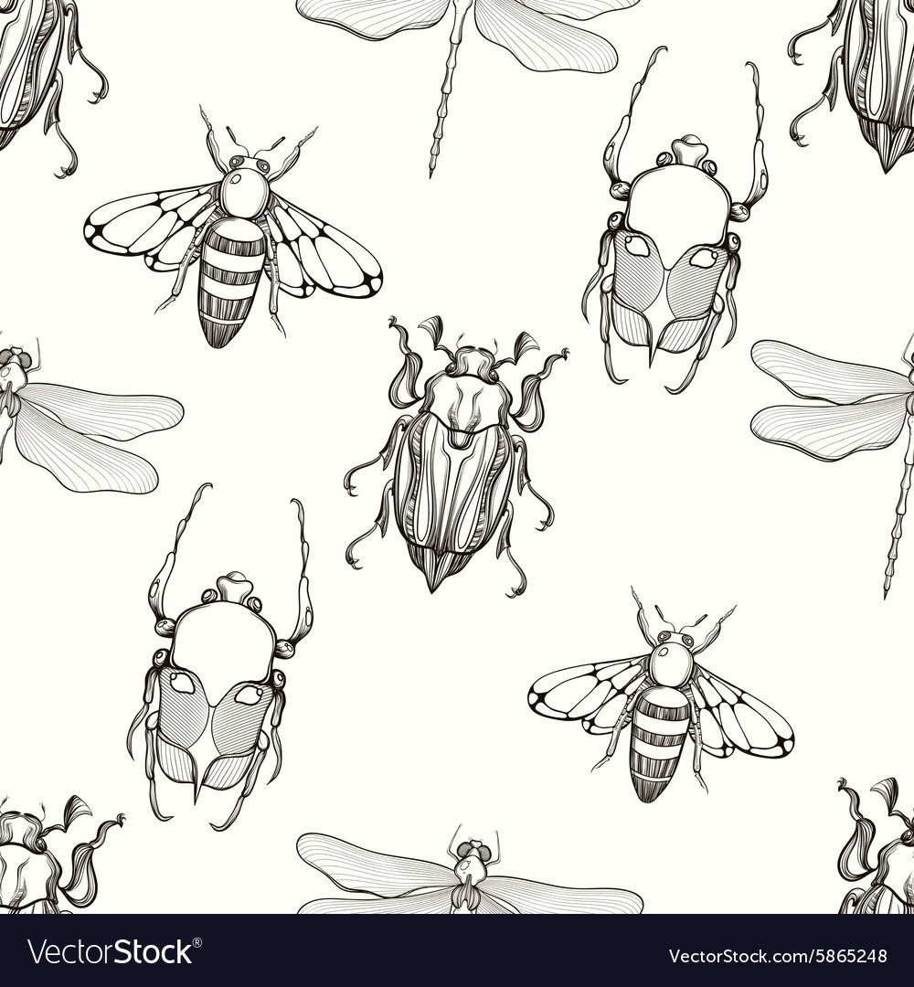 Простая стилизация насекомых