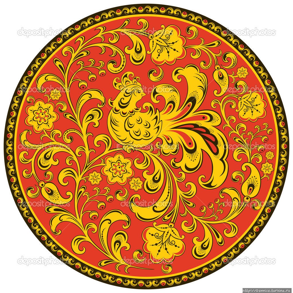 Хохломская роспись ягодки