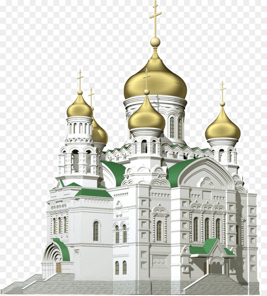 Церковь на белом фоне