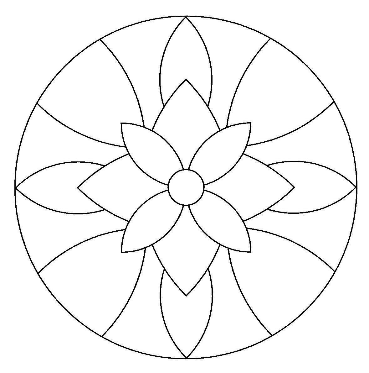 Простые мандалы для детей