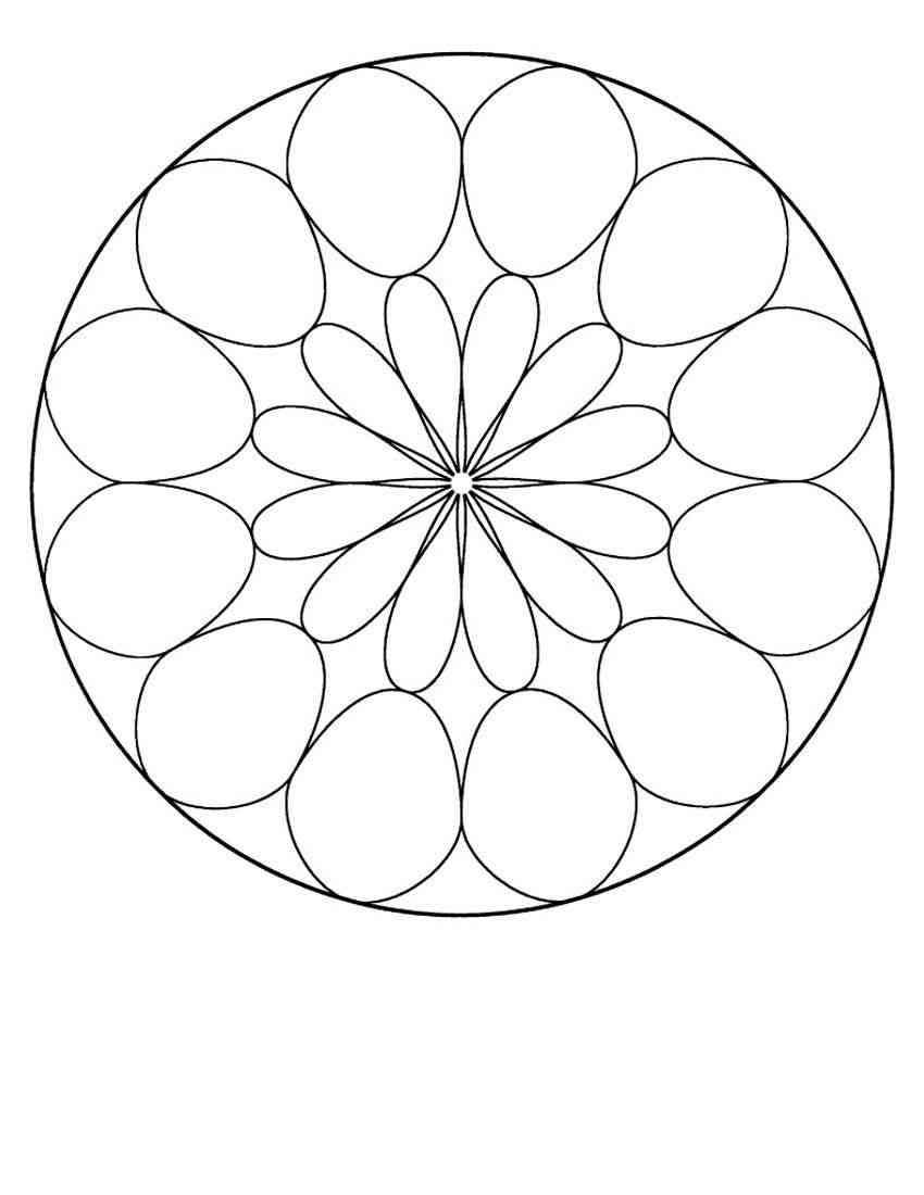 Простые мандалы для детей