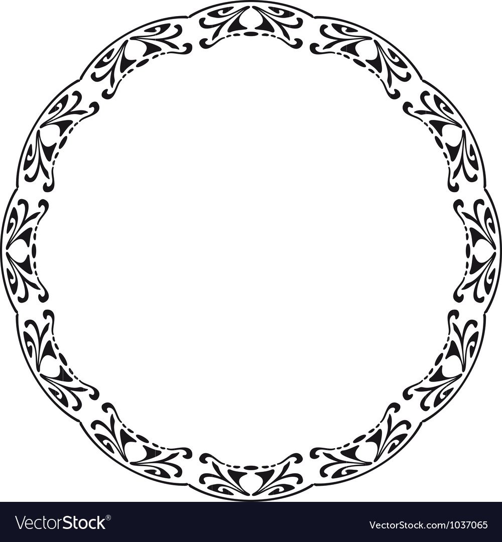 Круглая рамка в стиле Модерн