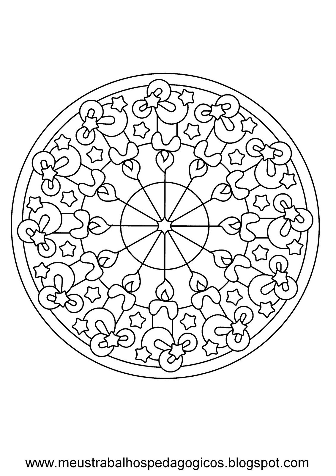 Раскраска тарелка с узором