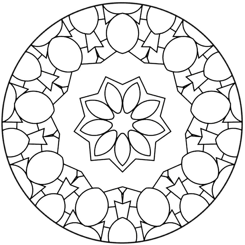 Раскраска декоративная тарелка