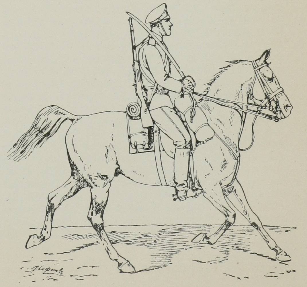 Казак на коне рисунок карандашом
