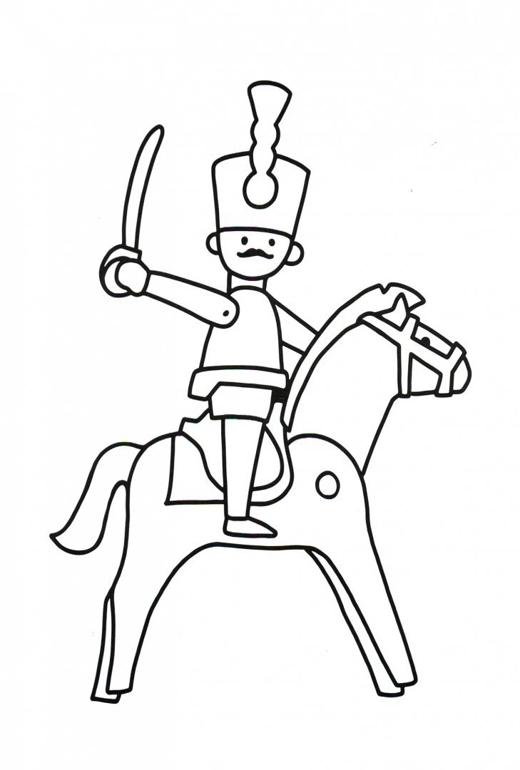 Деревянные солдатики раскраска