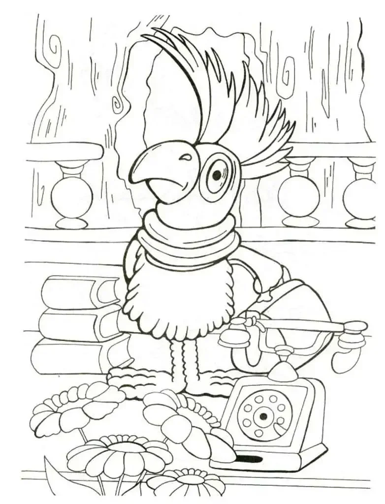 Раскраска Айболит