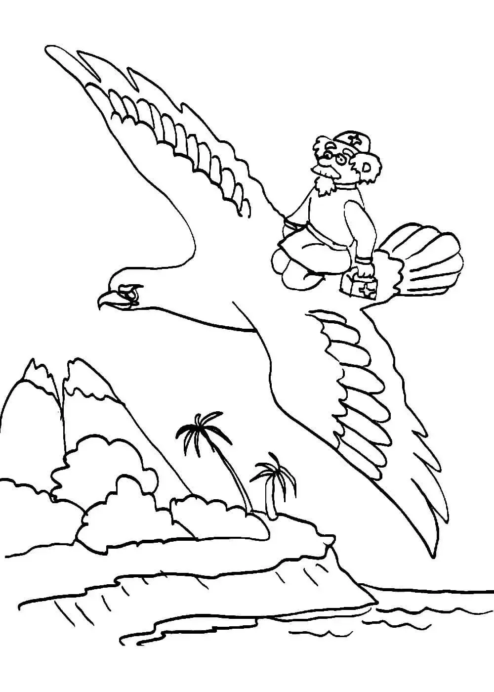 Чуковский корней Иванович раскраски Айболит