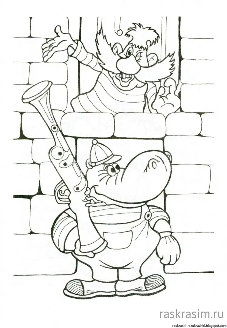 Корней Чуковский Бармалей раскраска
