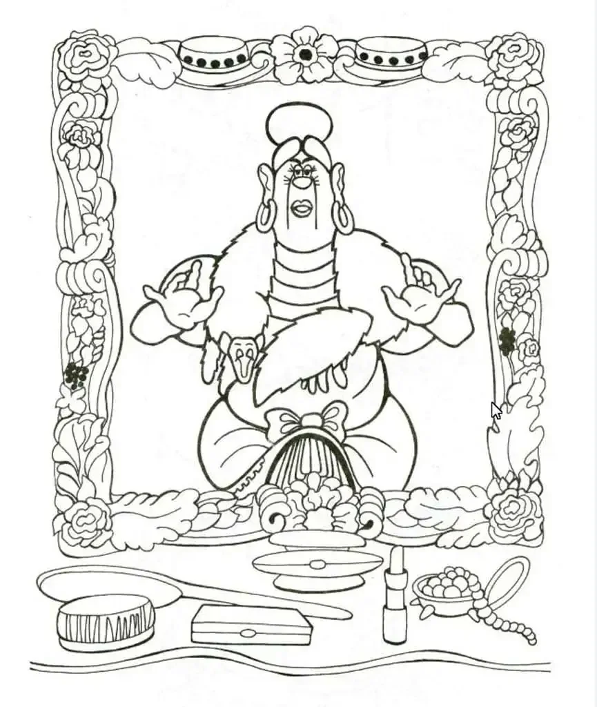 Айболит и звери раскраска