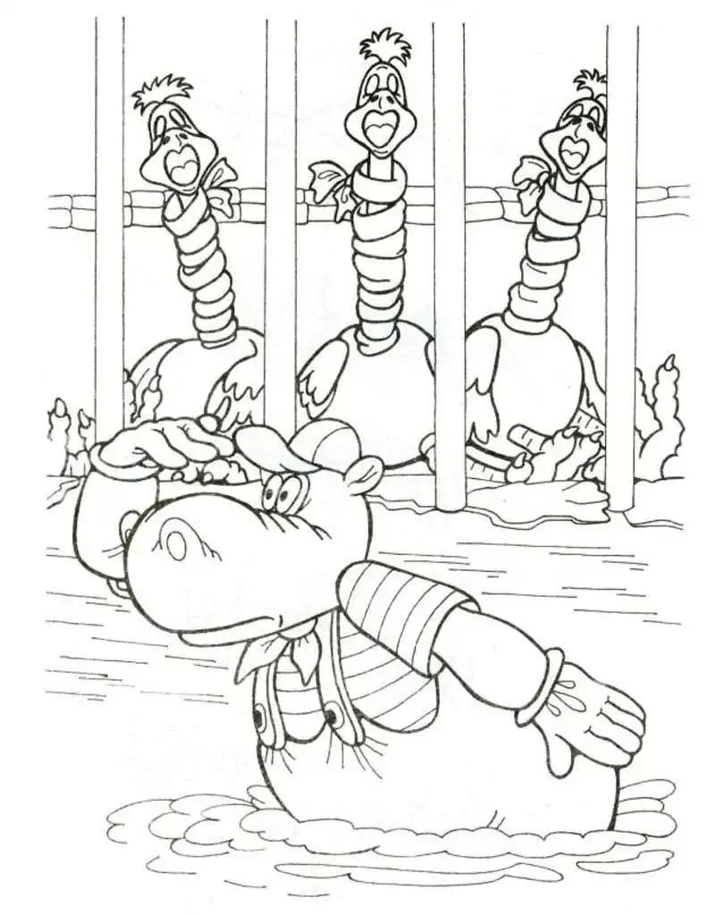 Бармалей и айболит раскраска