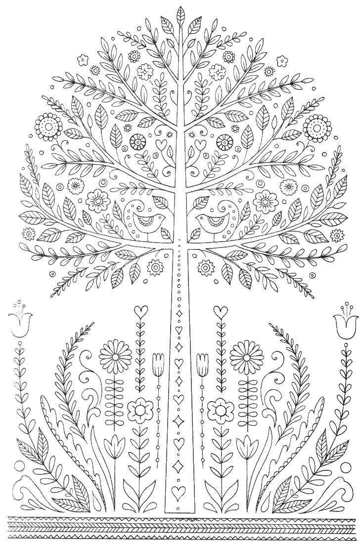 Родословное дерево раскраска
