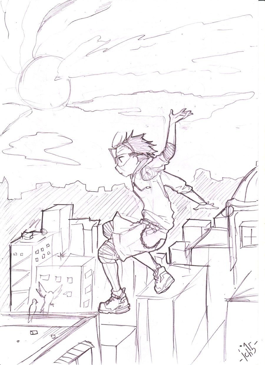 Паркур рисунки