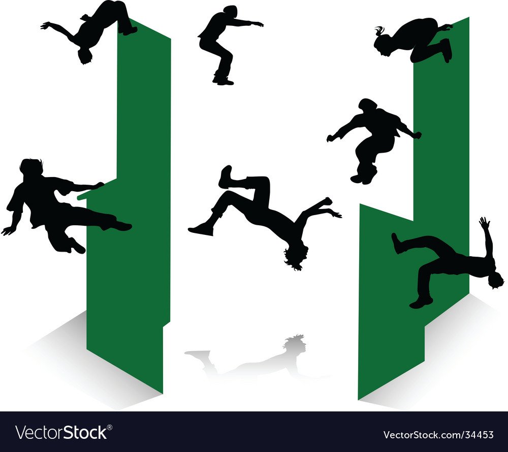 Раскраска вектор паркур