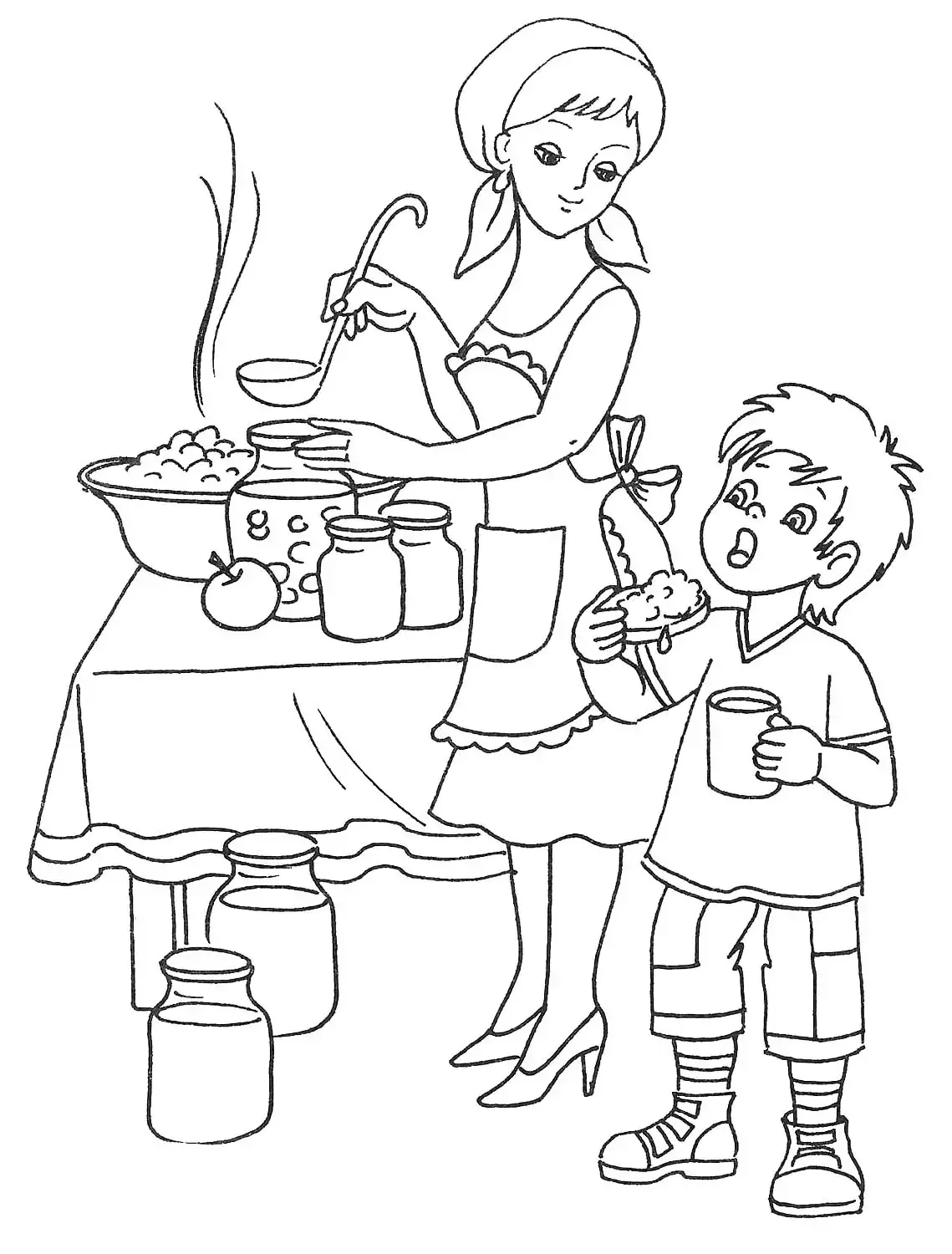 Маляр раскраска для детей