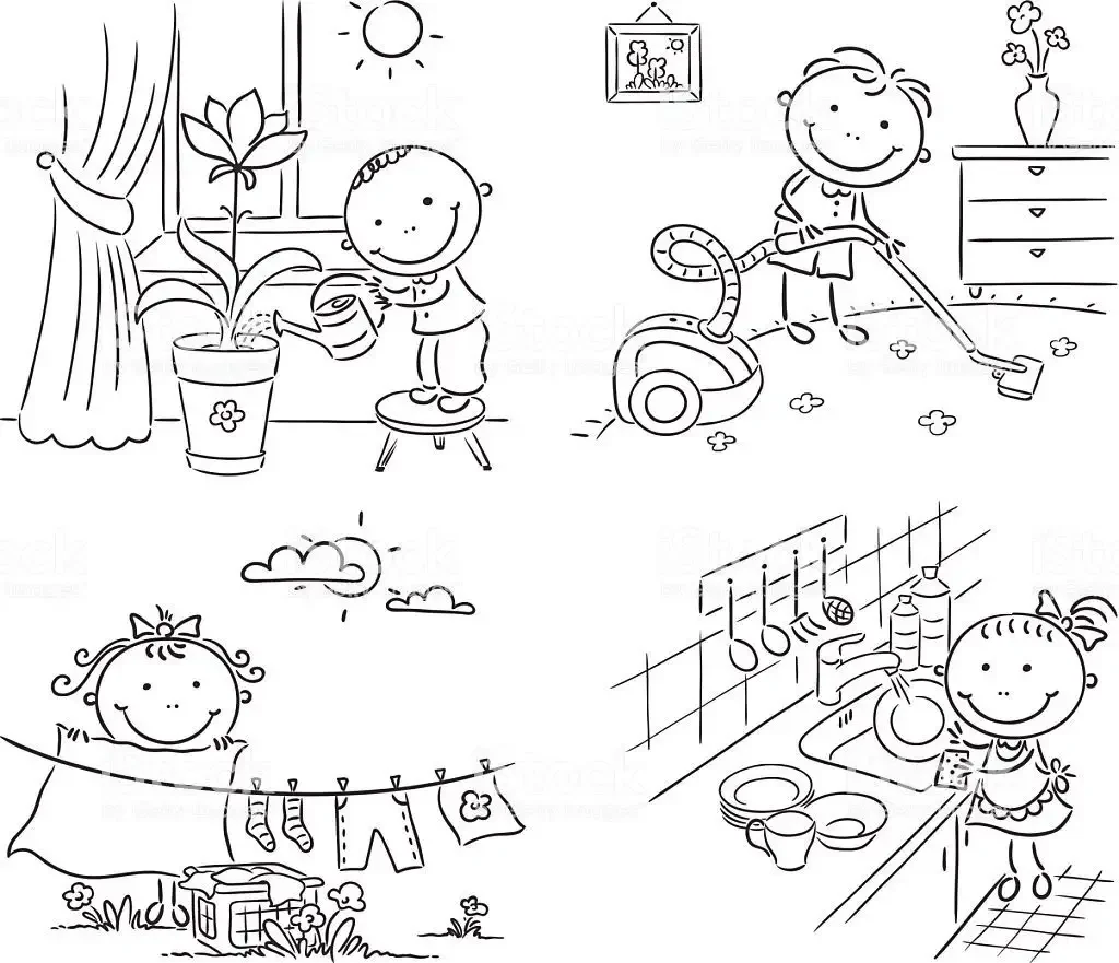 Помощники раскраски для малышей